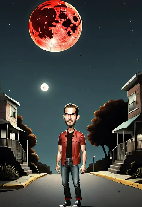 A 35-year-old white BillMeeks man comes back to Everly Heights after five years away in Hollywood, under a blood moon
