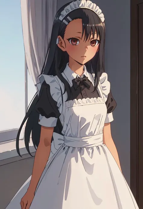 best quality, masterpiece, highres, solo, (nagatoro_hayase_donttoywithmemissnagatoro:1.10), (maid:1.40), (long maid dress:1.15), anime_style, 30 <lora:nagatoro_hayase_donttoywithmemissnagatoro:0.80>