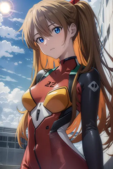 asukalangley, <lora:asuka langley soryu rebuild-lora-nochekaiser:1>, 
asuka langley soryu, (souryuu asuka langley:1.2), long hair, bangs, blue eyes, brown hair, hair ornament,
BREAK bodysuit, pilot suit, plugsuit, (red bodysuit:1.5), interface headset,
BRE...