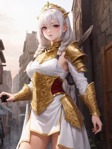 kawaii petite minor 1girl 13years old eyeliner shiny hair skindantation (a mole under the right eye) medium breasts (eyes visible through hair) +++, +++
clear coral hair,
indigo eyes.
medium hair very long hair },
twin braids,
drill hair ,
crossed bangs...