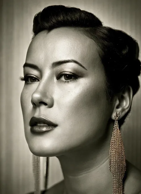 analog style, modelshoot style, A 1930s professional photograph of sks woman, ((detailed face)), (High Detail), Sharp, 8k, ((bokeh)), <lora:locon_jennifertilly_v1_from_v1_64_32:1.4>