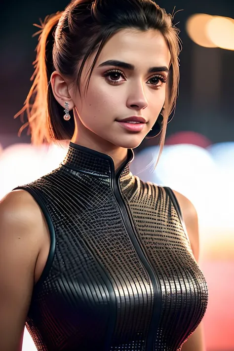 photo of beautiful (cr1styren:0.99), a woman as a movie star, (elegant dress with high collar), at a movie premiere gala, dark moody ambience (masterpiece:1.2) (photorealistic:1.2) (bokeh) (best quality) (detailed skin:1.2) (intricate details) (nighttime) ...