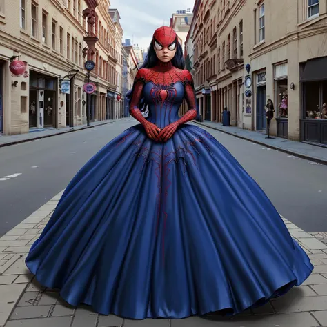 <lora:Ball_gowns:1> ball gown, Spiderman