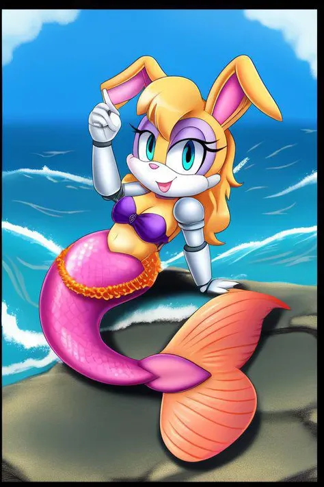 Bunnie Rabbot, mermaid, mermaidtail, ocean