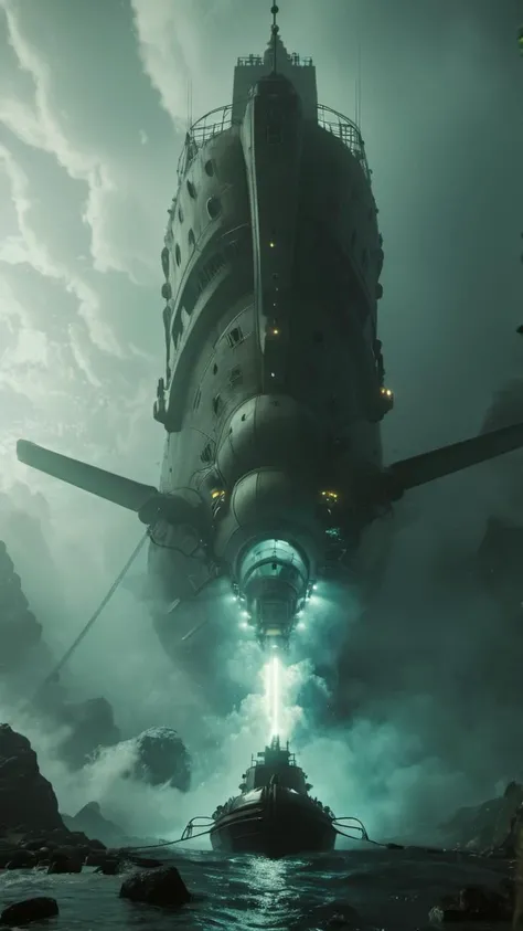 wabstyle, Final Showdown,Unreal Engine 5 render style
Final showdown, Unreal Engine 5 render, A man facing off against a giant submarine, in the style of death stranding, volumetric fog, mist, smoke, cinematic film style, special effects, VFX, award-winnin...