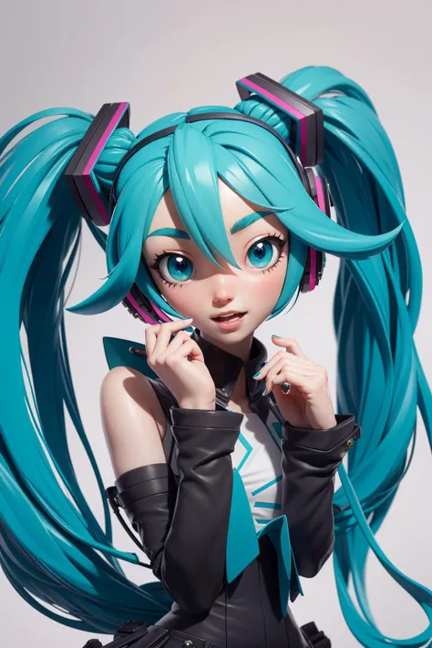 best quality, masterpiece, hatsune miku,  3DMM style <lora:3DMM_V11:1>