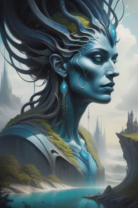 best quality, hyperdetailed, surreal fantasy art painting