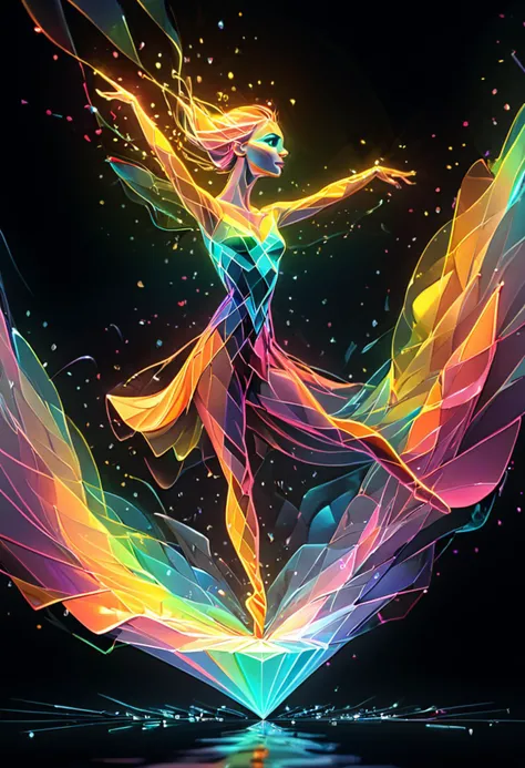 <lora:artfullyCARNIVAL_SDXL_V1:0.6>, artcrnvl, <lora:artfullyDANCELEMENTS_SDXL_V1:.6> artxldnclmntl <lora:artfullyIMAGINE:.6> artmgn, trapeez in the dark, female, prismatic, diamond, abstract, masterpiece, best quality, uhd, 8k