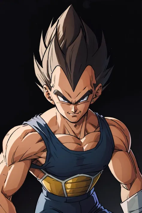 (best quality:1.1),original,1boy,<lora:dbz_vegeta:1>,vegeta,smirk