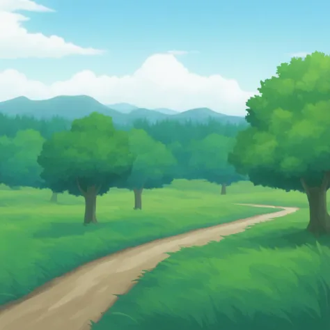 a close up of a dirt road in a grassy field