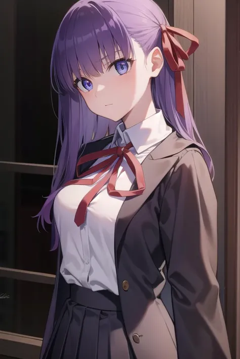 fgobb, <lyco:fgobb-lyco-nochekaiser:1>,
bb, purple hair, long hair, bangs, (purple eyes:1.1), (medium breast:1.2),
BREAK black jacket, black skirt, collared shirt, hair ribbon, high-waist skirt, jacket, long sleeves, neck ribbon, open clothes, open jacket,...