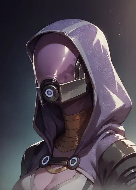 a close up of a person wearing a hood and a hoodie