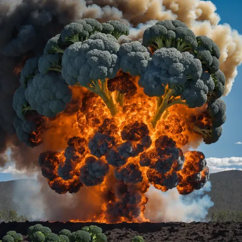 atomic (broccoli:1.6) explosion cloud, a perfect photography by Mark Mann, Wlop, Albrecht Drer, muted wet colors, intricate artwork masterpiece, impressive, fatal, stunning, fire, smoke, masterwork by head of prompt engineering <lora:add-detail-xl:2>