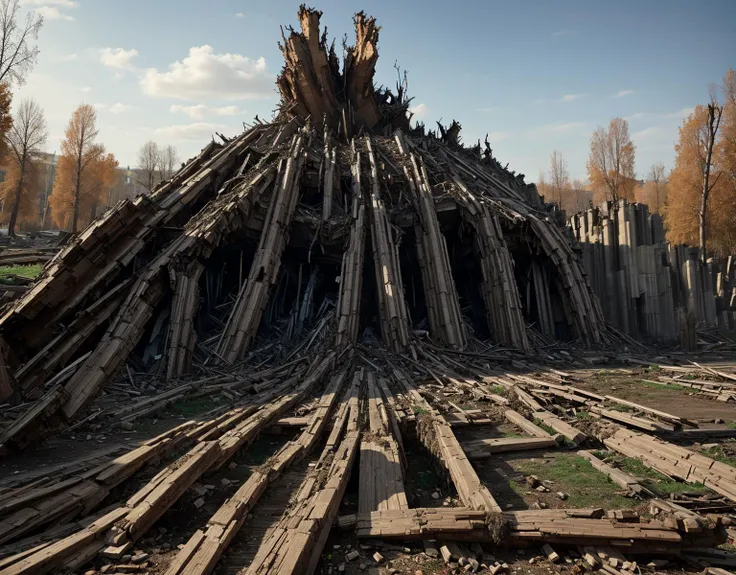 Digital artwork, Digital artwork, roots with Black oak, Cruel ("Collapse of the Soviet Union":1.2) , tilt shift, Masterpiece, Manic, CGI Art, side light, Depth of field 100mm, Autochrome