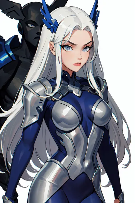 <lora:somethingunlimited:0.89> somethingunlimited, column lineup,, ultra detailed, masterpiece, best quality, aesthetic, detailed,, serious, 1girl, (white eyes:1.1), (grey eyes:1.3), white hair, very long hair, parted hair, parted bangs, <lora:parted_hair_...