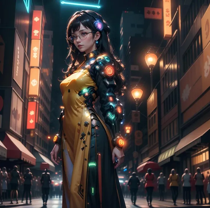 [Lah] Futuristic Ao Dai | Futuristic Viet Nam Traditional Attire | Cyberpunk style