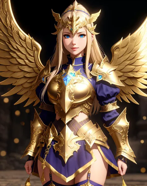 a close up of a woman in a costume with wings