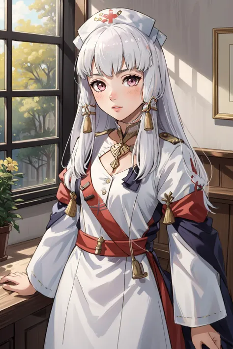 (masterpiece, best quality),  intricate details,
 1girl,    <lora:fireemblem_ordelia:0.8>lysithea von ordelia, 
 <lora:CenterOpeningNurseV1:0.8> nurse,