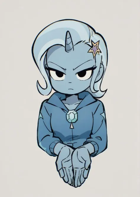 score_9, score_8_up, score_7_up, score_6_up, source_anime, zPDXL, <lora:Perfect Hands:1> Perfect Hands, BREAK
<lora:Scott_Pilgrim_Takes_Off:1> scottp, sketch, anime coloring, solo, trixie (mlp), black eyes,