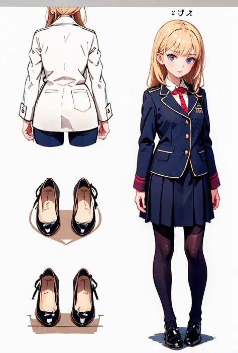 1Girl step by step shoes uniform studies <lora:MANGA2HENTAI:0.8>