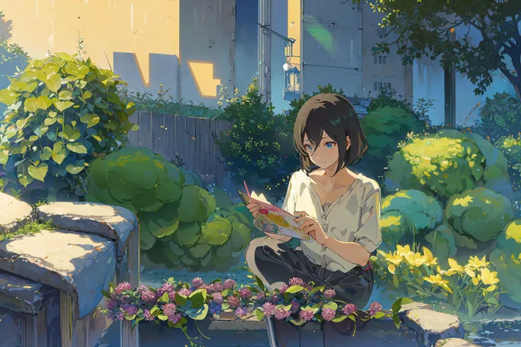 (masterpiece:1.2), best quality,PIXIV, The Garden of Words,