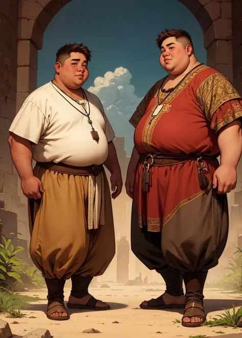 a male teenager with medieval clothing (fat:1.1), obese,
brown eyes, brown hair, short hair, dnd a character profile,
<lora:derpd - DerpdeedooStyle:0.4> derpd