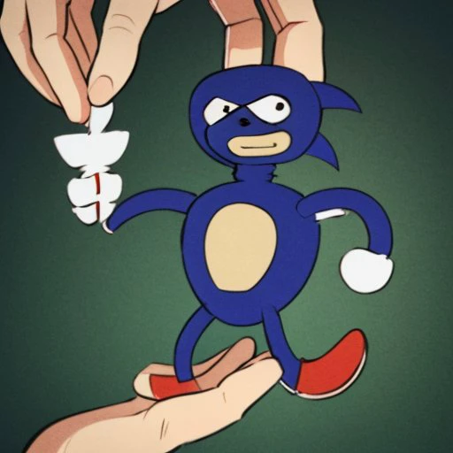 (masterpiece, best quality:1.2), <lyco:Sonic:0.8>, <lyco:HowToHoldMeme:1.0>, chibi, sanic, howtoholdmeme