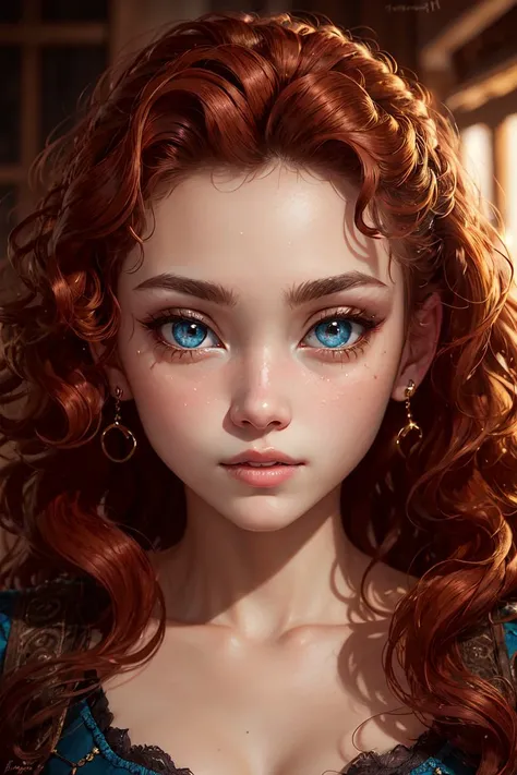 (masterpiece), (best quality), HDR, intricate detail, 1girl, solo focus, skin imperfection, skindentation, perfect face, puffy face, beautiful face, big eyes, puffy eyes, perfect eyes, eyelashes, Merida from Brave, lying, <lora:multipleAsses_v1:0.5>