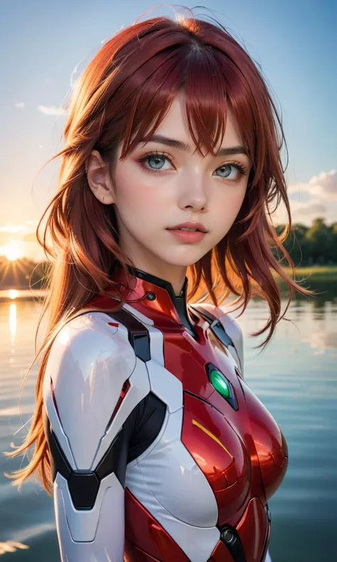 4n1v3rs3, zpdxl2, (ultra realistic photo), (fashion photography), skinny fashion cute italian model, (asuka langley cosplay), re...