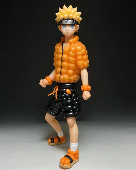 concept art, <lora:PAseer-SDXL-EveryThingIsBalloon:1> a balloon Naruto Uzumaki , highly detailed, 8k, sharp, professional, clear, high contrast, high saturated, vivid deep blacks, crystal clear