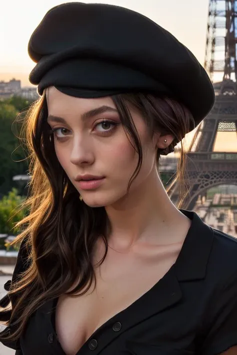 DEN_anomaly_Steamgirl,
(in Paris wearing a (shirt:1.3) and (beret:1.2), france, (French:1.2), Paris, Eifel tower, scenic:1.2),
bokeh, f1.4, 40mm, photorealistic, raw, 8k, textured skin, skin pores, intricate details  <lora:epi_noiseoffset2:1>, epiCRealism