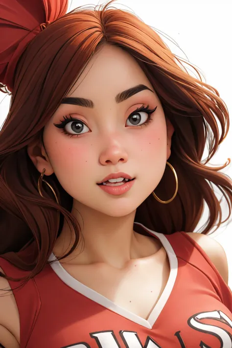 (1girl:1.2), cheer leader, open clothes,  fcDetailPortrait, fcPortrait