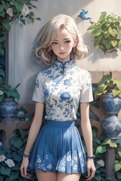 ((masterpiece)), (best quality), official art, extremely detailed CG, unity 8k wallpaper, ultra detailed, highly detailed, detailed background, vivid color, perfect lighting, best illumination, (photorealistic:1.3), 
1girl, platinum hair,  green eyes, smal...