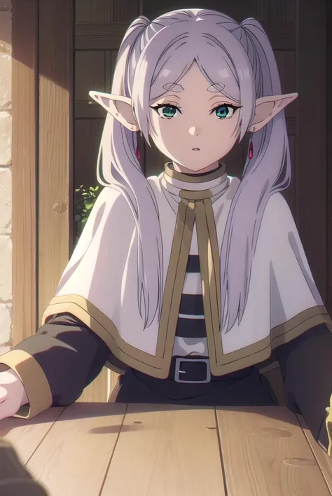 frieren, <lyco:frieren-lyco-nochekaiser:1>,
frieren, long hair, twintails, (green eyes:1.5), grey hair, pointy ears, elf,
break ...