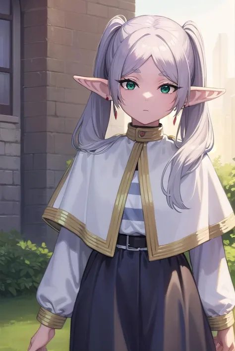 frieren, <lyco:frierenv2-lyco-nochekaiser:1>,
frieren, long hair, twintails, (green eyes:1.5), grey hair, pointy ears, elf,
brea...