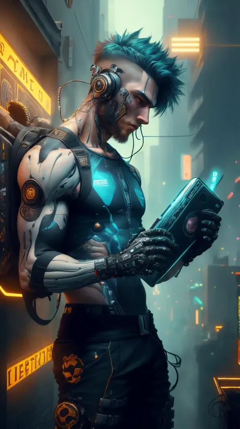 <lora:C7b3rp0nkStyle:1>RAW Photo of CyberpunkWorld boy athlete competing in a championship match, cyberpunk style, photorealistic, (Masterpiece:1.3) (best quality:1.2) (high quality:1.1)