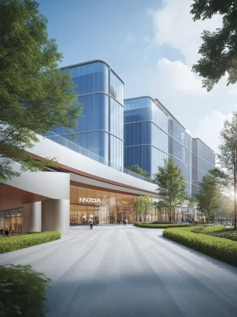 rendering of the new headquarters of the company