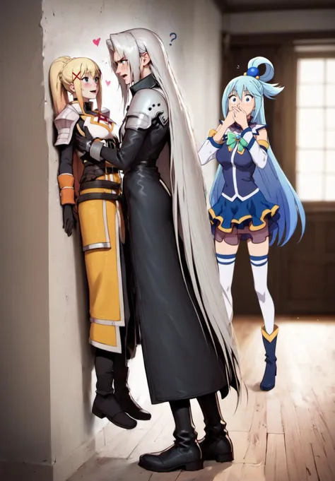 anime characters dressed in costumes standing next to each other