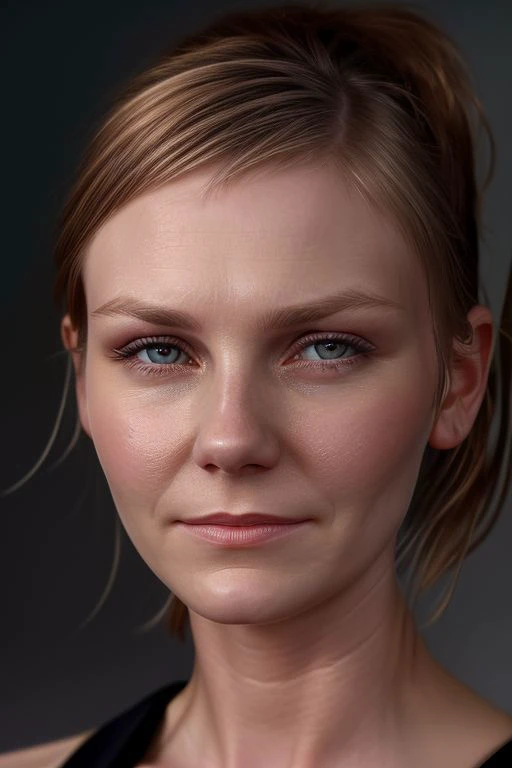 (CR-Kirst3nDunst-astragartist:0.95), (face closeup:1.3) photo of (young:1.0) woman, (oiled shiny skin:1.1), (tilted-head:1.0), (tilted-angle:1.0), undercut hair,
(8k uhd:1.0), (best quality:1.0), (masterpiece:1.0), (sharp focus:1.0), (simple-grey-backdrop:...