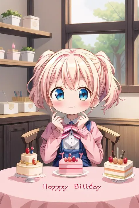 a close up of a person sitting at a table with a cake