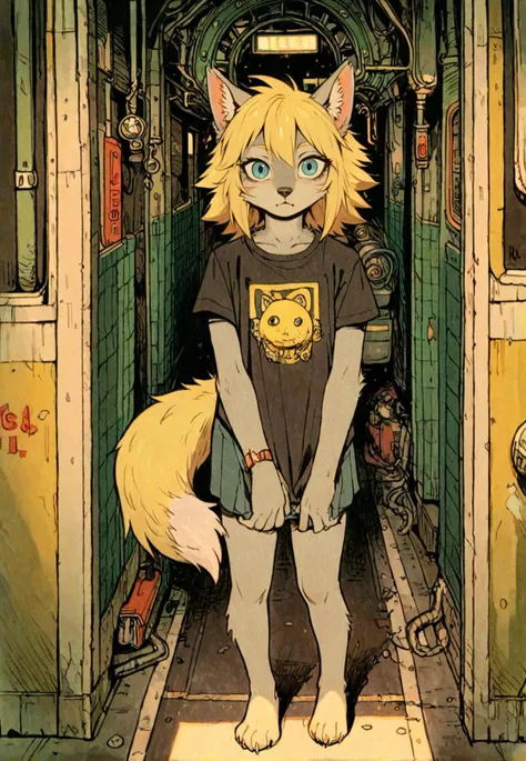 (anthro wolf girl:1.2),blonde,grey fur,subway staion,gate,obslete machine,tatsuyuk,looking at viewer, 
<lora:Perfect Hands:1>   <lora:age_slider_v4:-5>  <lora:tatsuyuk:0.75>, score_9, score_8_up, score_7_up, score_6_up, score_5_up, score_4_up,zPDXL