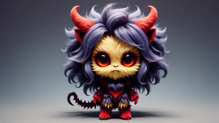 martius_fuzz chibi demon woman <lora:Colorful_Fuzzy_Style:1>