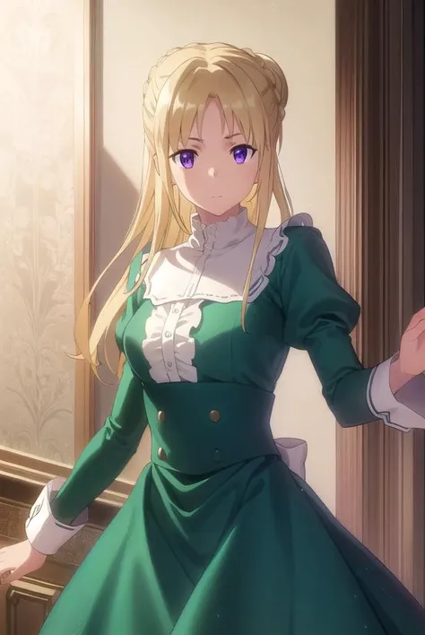 ortfinefrederickavoneylstadt, <lora:ortfine fredericka von eylstadt s1-lora-nochekaiser:1>,
ortfine fredericka von eylstadt, long hair, blonde hair, (purple eyes:1.1), braid, hair bun, single hair bun,
BREAK long sleeves, dress, ribbon, pantyhose, shoes, p...