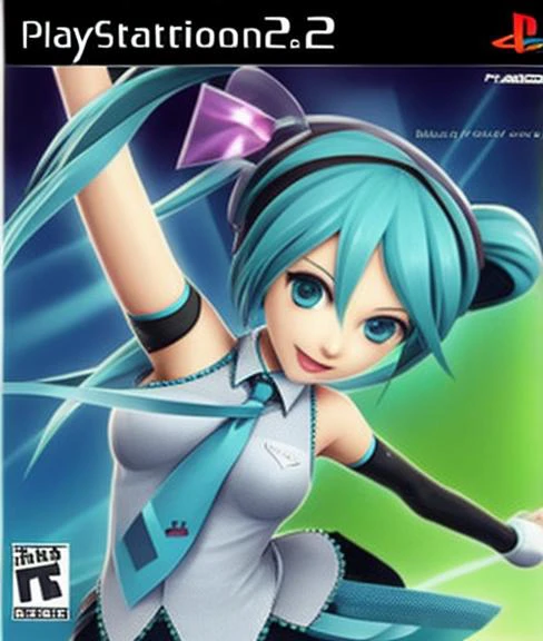 a hatsune miku,playstation 2 cover box art