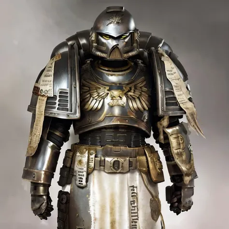 a close up of a person in a armor suit with a sword