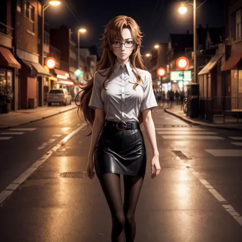 <lora:MoekaKiryu001:0.4>,<lora:add_detail:1>,<lora:boldline:-0.3>,<lora:noline:0.3>,
MoekaKiryu,1woman,solo,expressionless,
long hair,brown hair,
glasses,
Collared shirt,short sleeve,
belt,
black skirt,pantyhose,
city,night,neon,road,lamppost,walking,