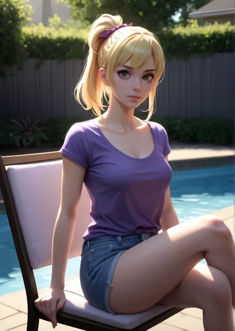 3d anime masterpiece is a testament to both artistry and technical prowess, (masterpiece, best quality, hires, high resolution:1.2), (extremely detailed, realistic, intricate details, highres), 1girl, solo, looking at viewer, blonde hair, purple lipstick, ...