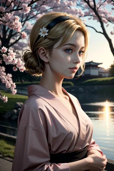 ((ultra detailed, masterpiece, best quality))
 <lora:DarkPicturesJulia:0.8>
DarkPicturesJulia, 1girl, blonde hair, yukata, japan, cherry blossoms, hair ornament