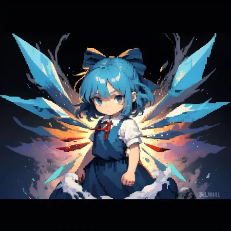 pixel-art 1girl cirno