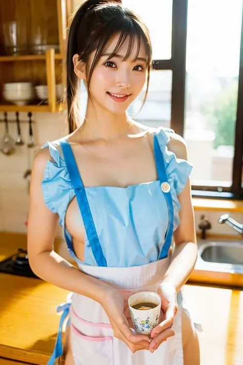 JP GIrl in sexy apron